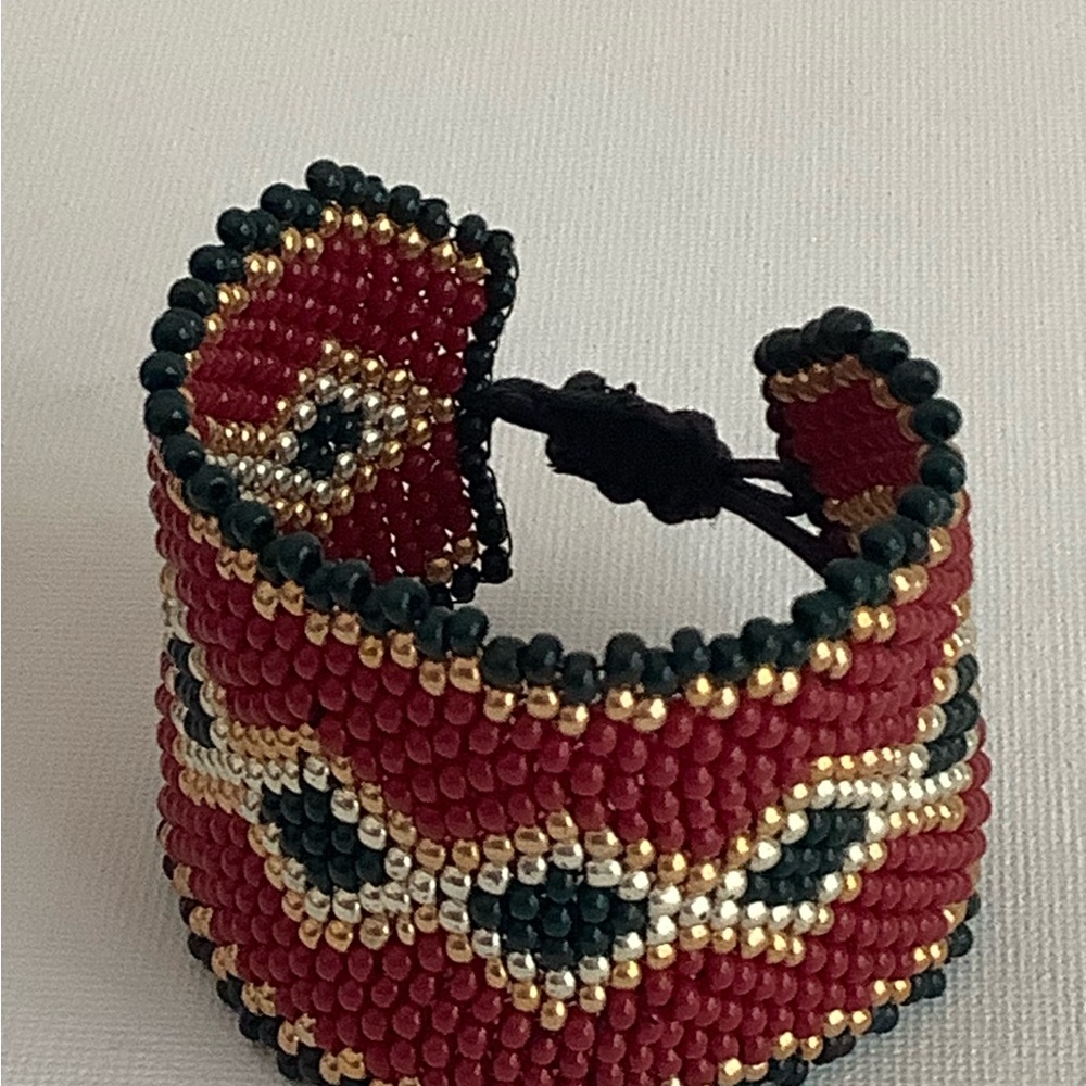 Beadweaving handmade bracelet
